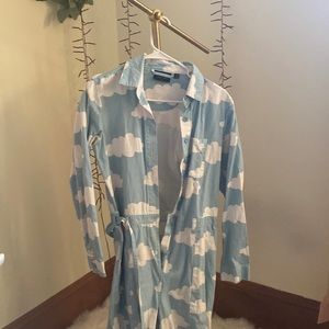 lazy oaf head in the clouds jumpsuit